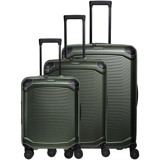 Travelite Millennium 4 roulettes Set de valises 3 pièces avec soufflet d'extension
