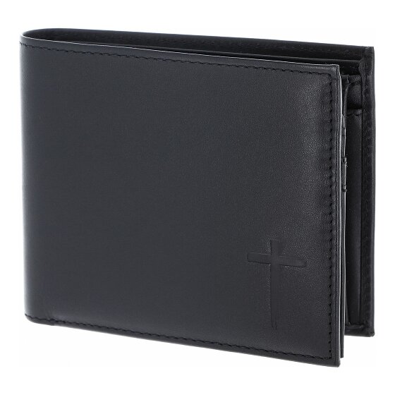 oxmox Leather Porte-monnaie Protection RFID Cuir véritable 12 cm