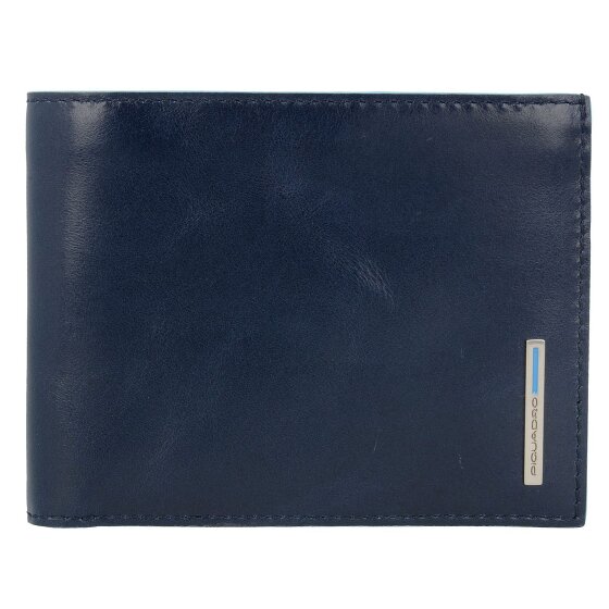 Piquadro Blue Square Porte-cartes de crédit en cuir 12,5 cm