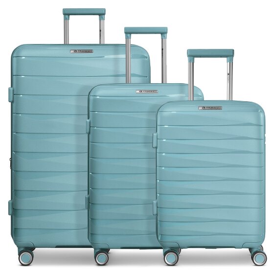 Franky London 4 roulettes Set de valises 3 pièces avec soufflet d'extension