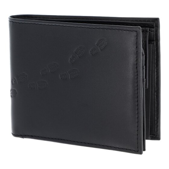 oxmox Leather Porte-monnaie Protection RFID Cuir véritable 12 cm