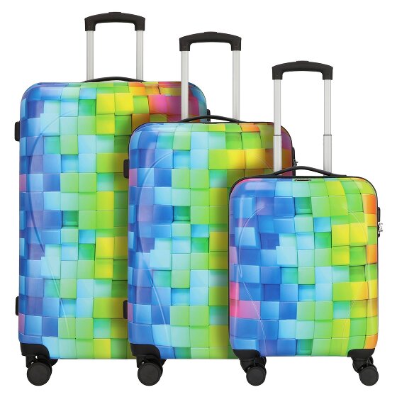 Nowi Santa Cruz 4 roulettes Set de valises 3 pièces