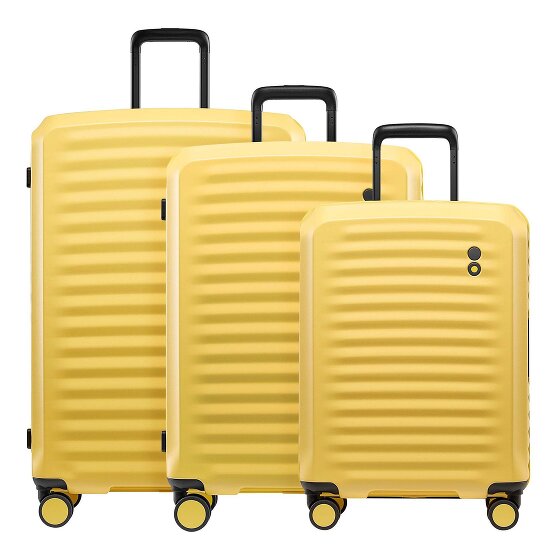 Echolac Oxygen 4 roulettes Set de valises 3 pièces avec soufflet d'extension