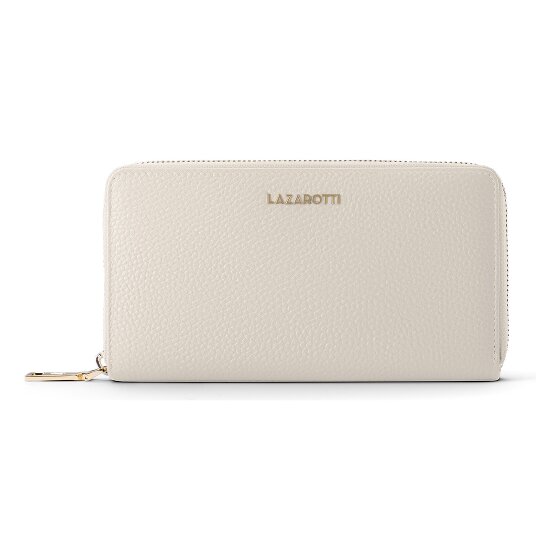 Lazarotti Bologna Leather XL Porte-monnaie zip-around en cuir 19 cm