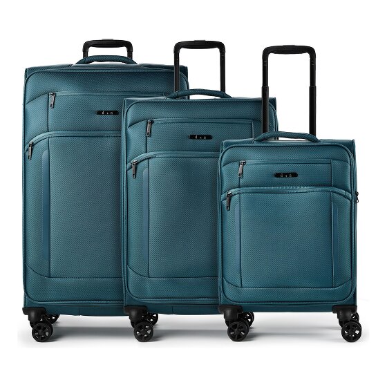 d&n Travel Line 9804 4 roues Set de valises 3 pièces avec soufflet d'extension