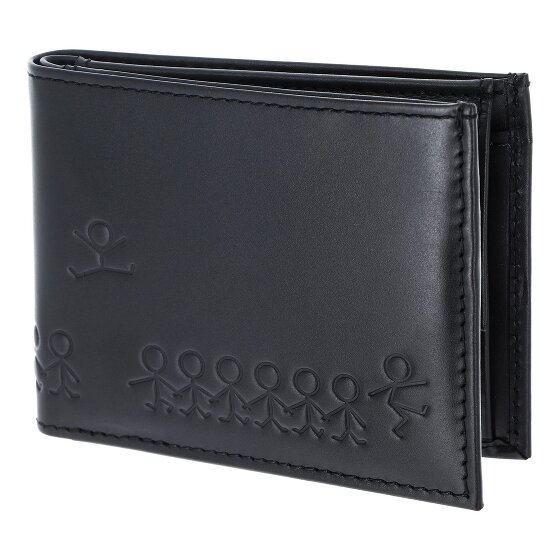 oxmox Leather Porte-monnaie Protection RFID Cuir véritable 11 cm