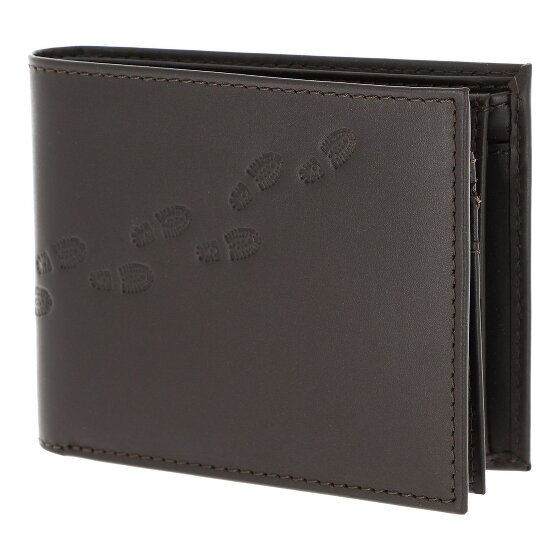 oxmox Leather Porte-monnaie Protection RFID Cuir véritable 10 cm