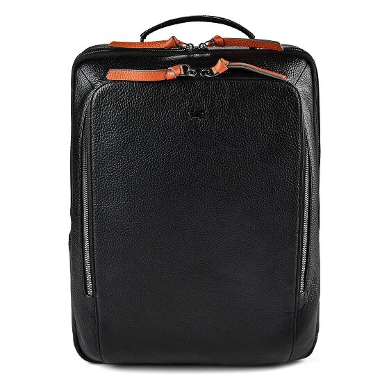 Braun Büffel Novara Sac à dos professionnel Cuir véritable 40 cm Compartiment ordinateur