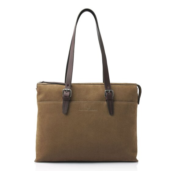 Castelijn & Beerens Nubuck Sac à bandoulière Cuir 40 cm Compartiment pour ordinateur portable