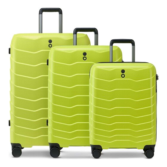 Echolac Exo 4 roulettes Set de valises 3 pièces avec soufflet d'extension