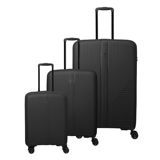 Travelite Air Stripe 4 roulettes Set de valises 3 pièces avec soufflet d'extension