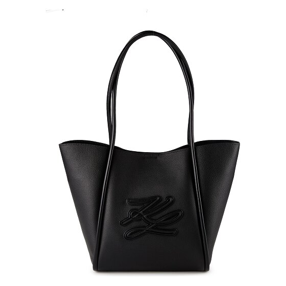 Karl Lagerfeld Autograph Sac de shopper Cuir véritable 40 cm