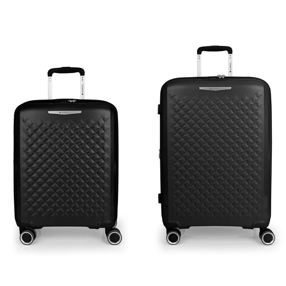 Gabol Queens 4 roulettes Set de valises 2 pièces avec soufflet d'extension