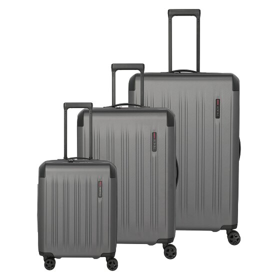 Travelite Dynamiic 4 roulettes Set de valises 3 pièces avec soufflet d'extension