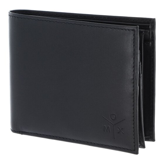 oxmox Leather Porte-monnaie Protection RFID Cuir véritable 12 cm