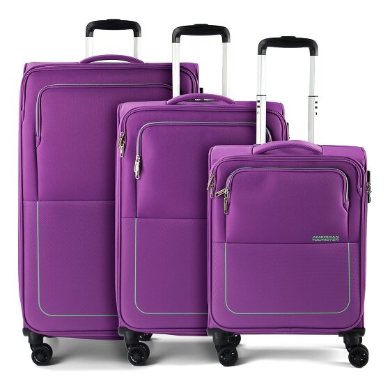 American Tourister Air Wave 4 roulettes Set de valises 3 pièces avec soufflet d'extension