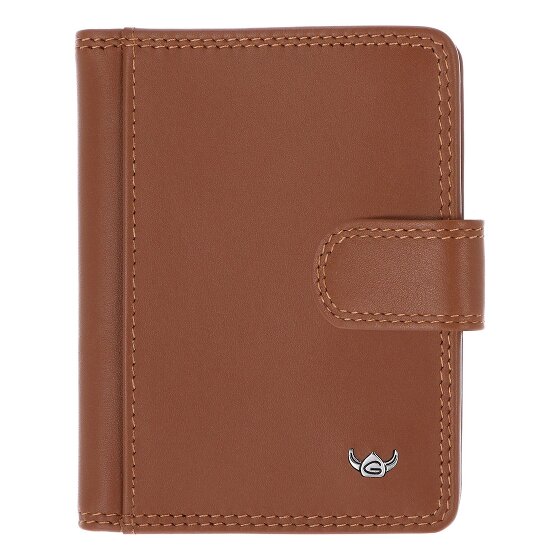 Golden Head Polo Étui pour cartes de crédit Protection RFID Cuir véritable 8 cm