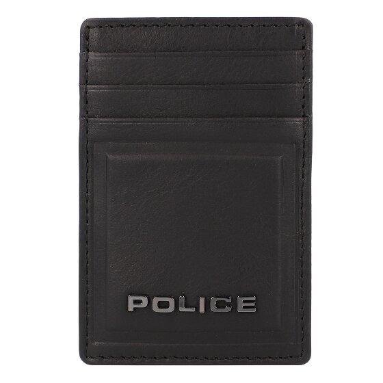 Police PT16-08536 Porte-cartes de crédit en cuir 7 cm avec pince à billets