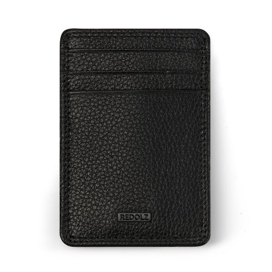 Redolz Leather Essentials Porte-cartes de crédit RFID en cuir 7 cm avec pince à billets