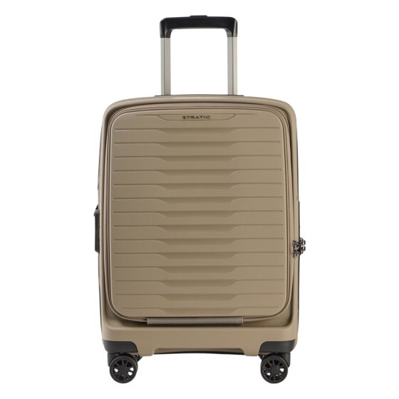 Stratic Novium 4 roulettes Trolley de cabine S 55 cm Compartiment pour ordinateur portable avec soufflet d'extension