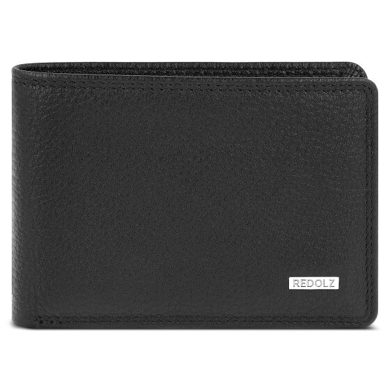 Redolz Leather Essentials QF : petit porte-monnaie en cuir anti-RFID, 10,5 cm