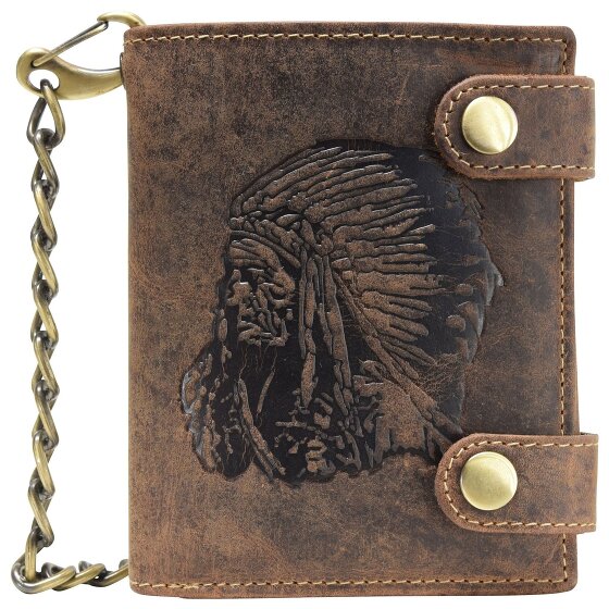 Greenburry Porte-monnaie Vintage Indian en cuir 10 cm