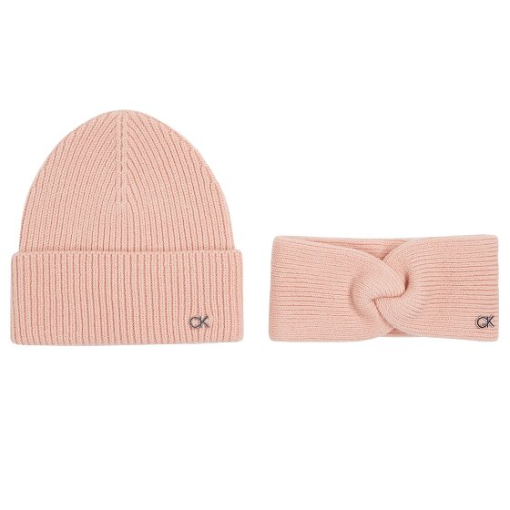 Calvin Klein Ck Metal Bonnet tricoté et bandeau Set cadeau