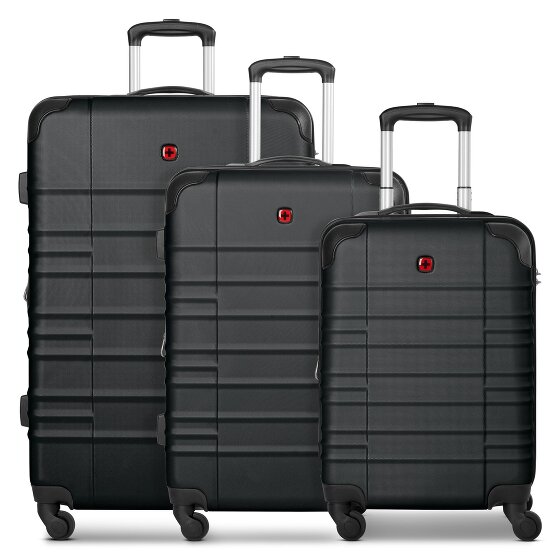 Wenger Amplar Evo 4 roulettes Set de valises 3 pièces avec soufflet d'extension