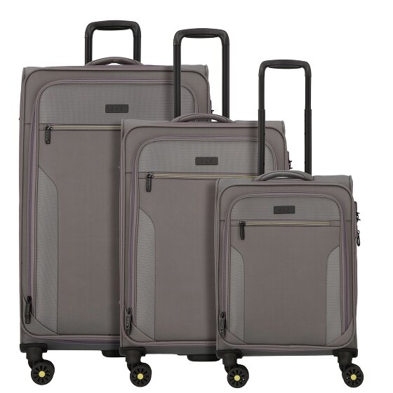 d&n Travel Line 9704 4 roues Set de valises 3 pièces avec soufflet d'extension