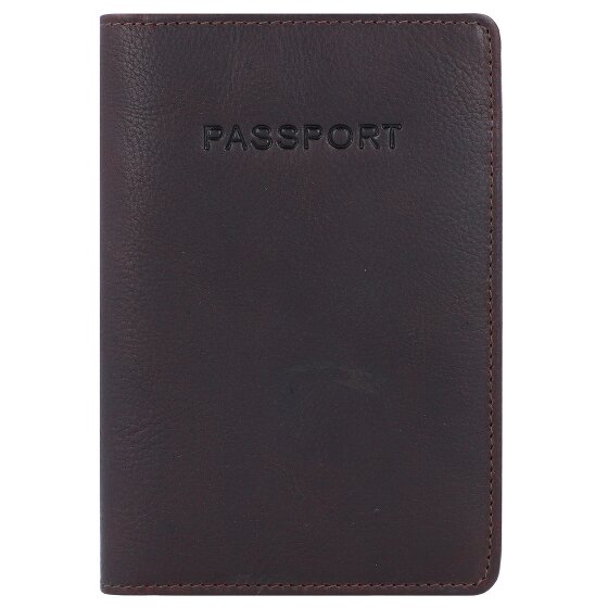 Burkely Antique Avery Porte-passeport RFID en cuir 10 cm