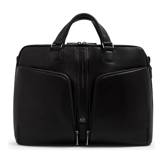 Piquadro Victor Attaché-case Protection RFID Cuir véritable 43 cm Compartiment ordinateur