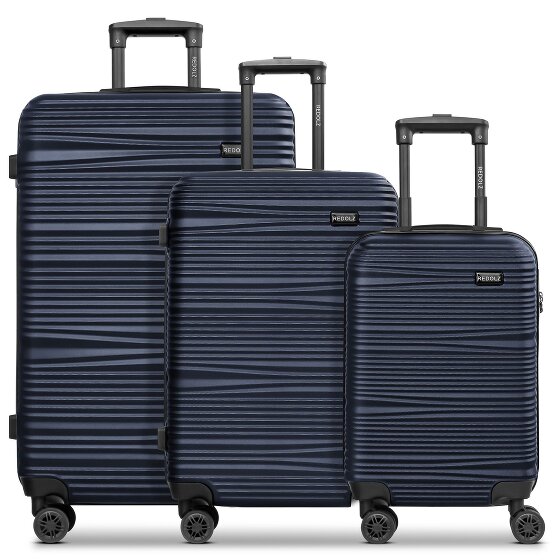 Redolz Essentials 16 3-SET 4 roulettes Set de valises 3 pièces