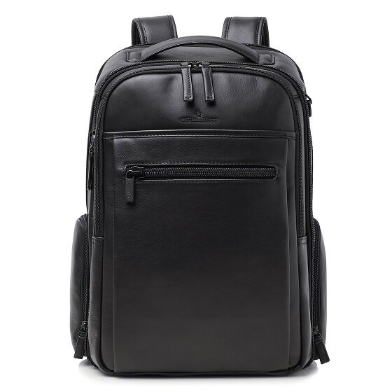 Castelijn & Beerens Nappa X Sac à dos de voyage RFID en cuir 43 cm Compartiment pour ordinateur portable