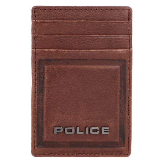 Police PT16-08536 Porte-cartes de crédit en cuir 7 cm avec pince à billets