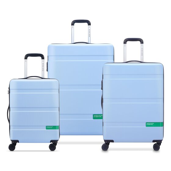 Delsey Paris x United Colors of Benetton Now Hardside Set de valises à 4 roulettes 3 pcs. avec soufflet extensible
