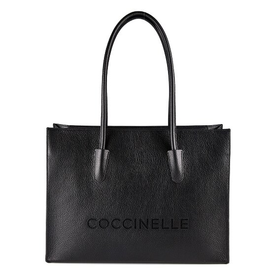 Coccinelle Myrtha Sac à bandoulière Cuir véritable 40 cm Compartiment ordinateur