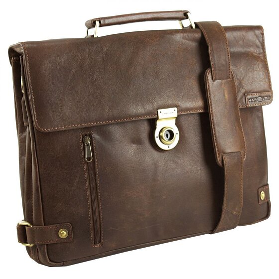 Harold's Crunchy Porte-documents en cuir 40 cm Compartiment pour ordinateur portable