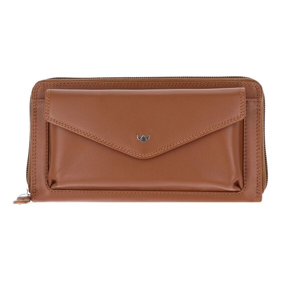 Golden Head Polo Porte-monnaie Protection RFID Cuir véritable 19.5 cm