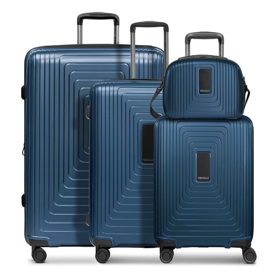 Redolz Essentials 14 Set de valises à 4 roulettes + Beautycase 4 pcs. avec soufflet extensible