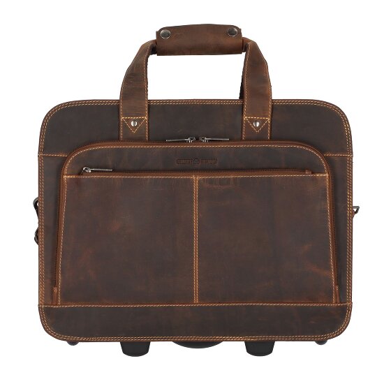 Greenburry Vintage 2 roulettes Trolley d'affaires 33 cm Compartiment pour ordinateur portable