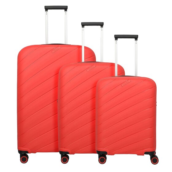 Travelite Burano 4 roulettes Set de valises 3 pièces avec soufflet d'extension