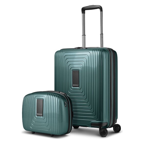 Redolz Essentials 14 Set de valises 2 pcs. trolley cabine avec soufflet extensible & Beautycase