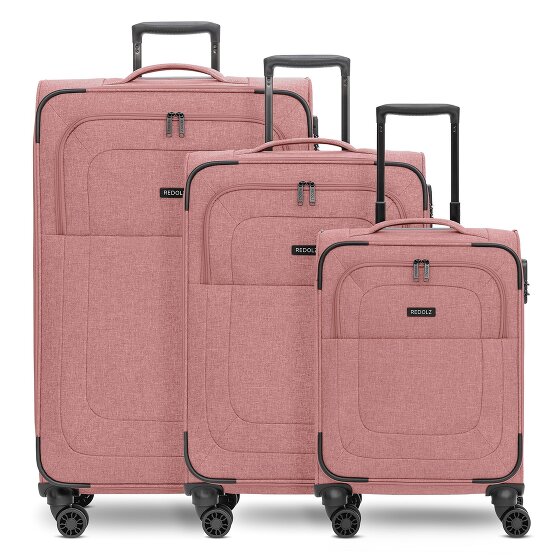 Redolz Essentials 12 THREE SET 4 roulettes Set de valises 3 pièces avec soufflet d'extension