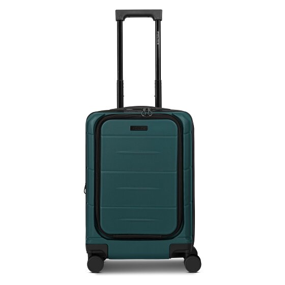 Police London 4 roues Valise cabine 55 cm Compartiment ordinateur avec soufflet d'extension
