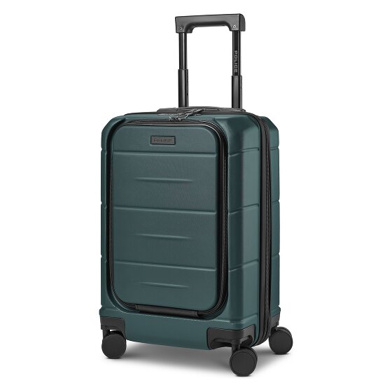 Police London 4 roues Valise cabine 55 cm Compartiment ordinateur avec soufflet d'extension