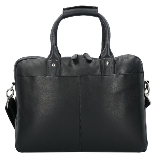 Dermata Porte-documents en cuir 39 cm Compartiment pour ordinateur portable