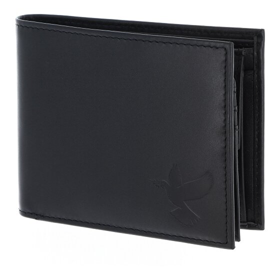 oxmox Leather Porte-monnaie Protection RFID Cuir véritable 12 cm