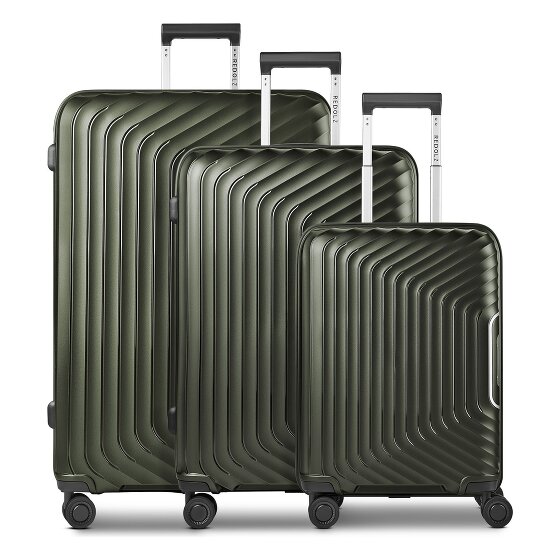 Redolz Essentials 01 4 roues Set de valises 3 pièces avec soufflet d'extension