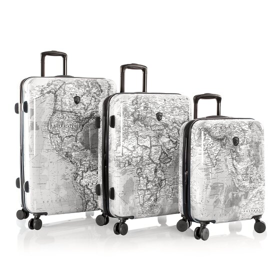 Heys Black Camo 4 roulettes Set de valises 3 pièces avec soufflet d'extension