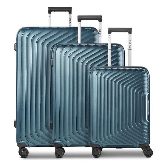 Redolz Essentials 01 4 roues Set de valises 3 pièces avec soufflet d'extension
